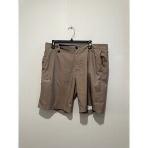 Hawke & Co Shorts Mens Size 36/W Brown Performance Chinos Stretch Golf Outdoors